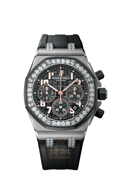 Audemars Piguet Royal Oak Offshore Watch 26211SK.ZZ.D002CA.01 37 mm Stainless steel Case Black Dial