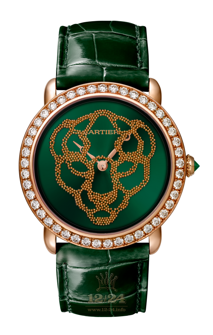 Cartier Creative jewelry watches Watch HPI01261 37 mm Pink gold Case Green Dial