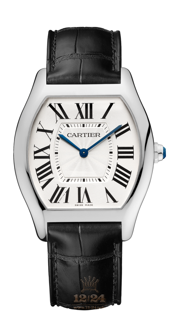 Cartier Tortue Watch WGTO0003 36 mm White gold Case White Silver Dial