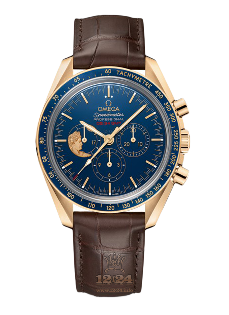 Omega Moonwatch Watch 311.63.42.30.03.001 42 mm Yellow gold Case Dark blue Dial