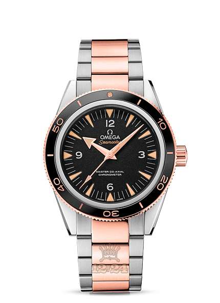 Omega Seamaster 300 Watch 233.20.41.21.01.001 41 mm Steel / Pink gold Case Black Dial