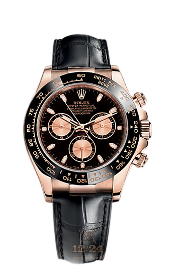 Rolex Cosmograph Daytona Watch 116515ln-0008 40 mm Pink gold Case Black Pink Dial