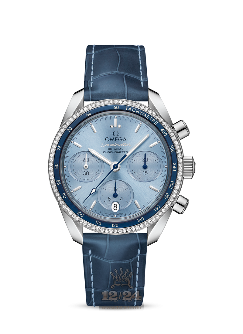 Omega Speedmaster 38 Watch 324.38.38.50.03.001 38 mm Stainless steel Case Dark blue Dial