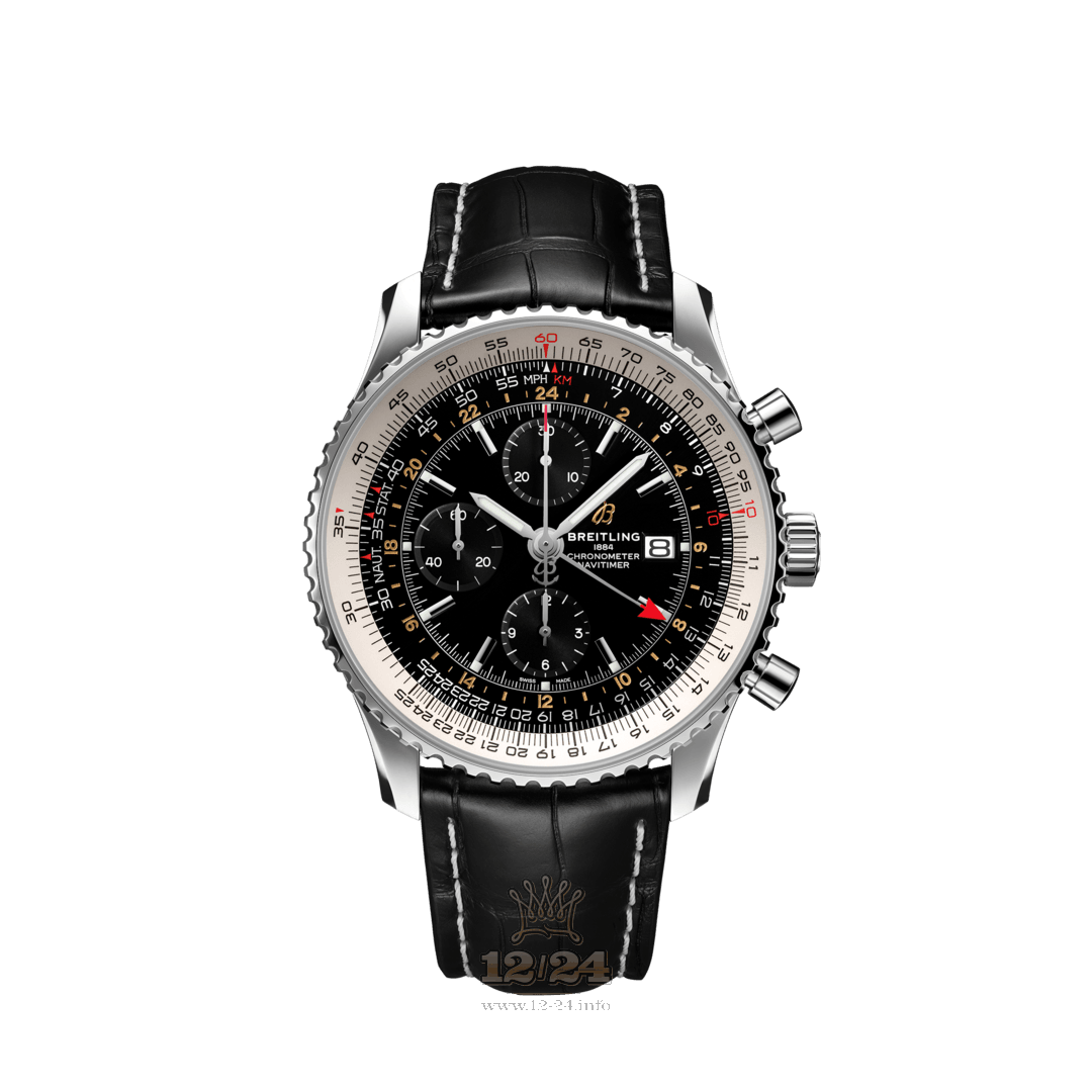 Breitling Navitimer Watch A24322121B2P2 46 mm Stainless steel Case Black Dial