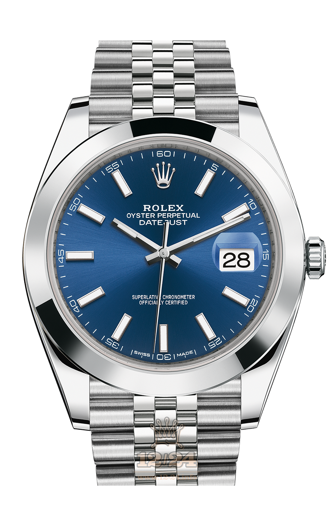 Rolex Datejust Watch 126300-0002 41 mm Stainless steel Case Dark blue Dial