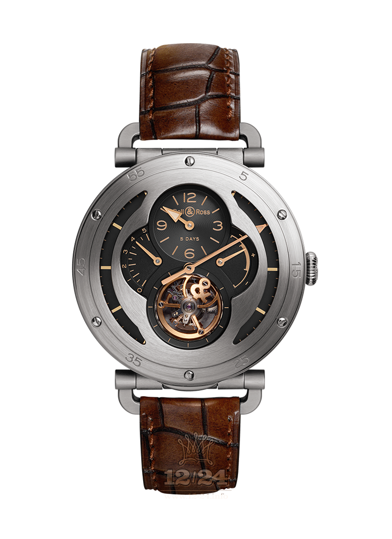 Bell & Ross Vintage Watch BRWW2-TOURB-MIL 46 mm Titanium PVD coating Case Black Dial