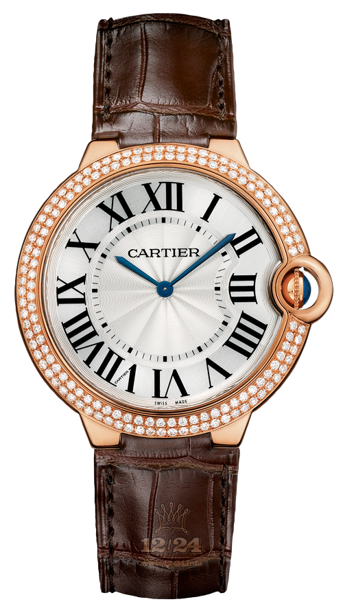 Cartier Ballon Bleu de Cartier Watch WE902055 40 mm Pink gold Case Silver Dial