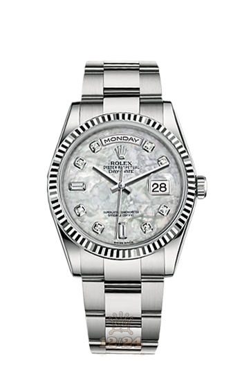 Rolex Day-Date Watch 118239-0115 36 mm White gold Case White Dial