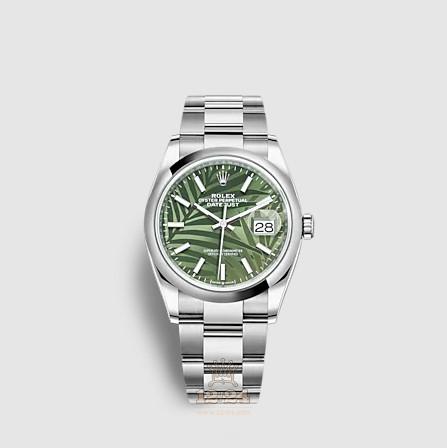 Rolex Datejust Watch 126200-0020 36 mm Stainless steel Case Green Painted Dial