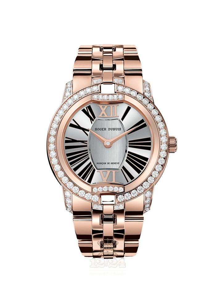 Roger Dubuis Velvet Watch RDDBVE0027 36 mm Pink gold Case Silver Dial