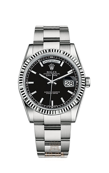 Rolex Day-Date Watch 118239-0121 36 mm White gold Case Black Dial