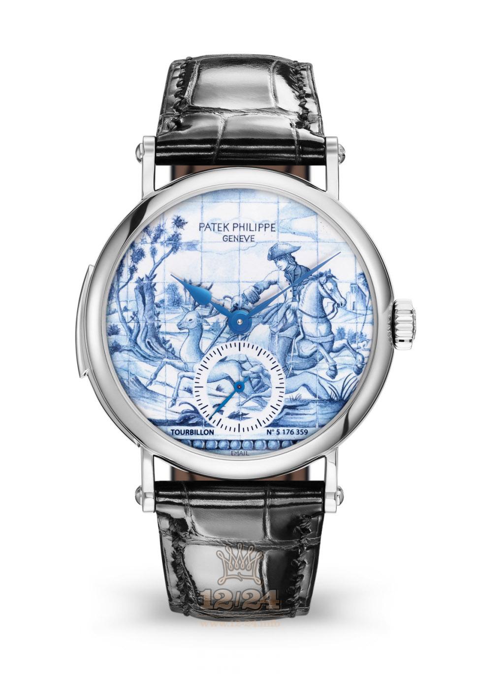 Patek Philippe Rare Handcrafts Watch 5539G-014 White gold Case White Blue Dial