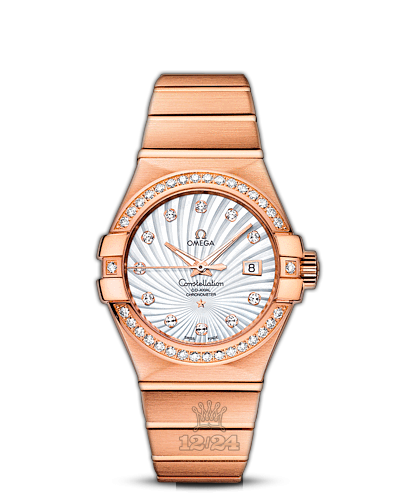 Omega Constellation Watch 123.55.31.20.55.001 31 mm Pink gold Case White Dial