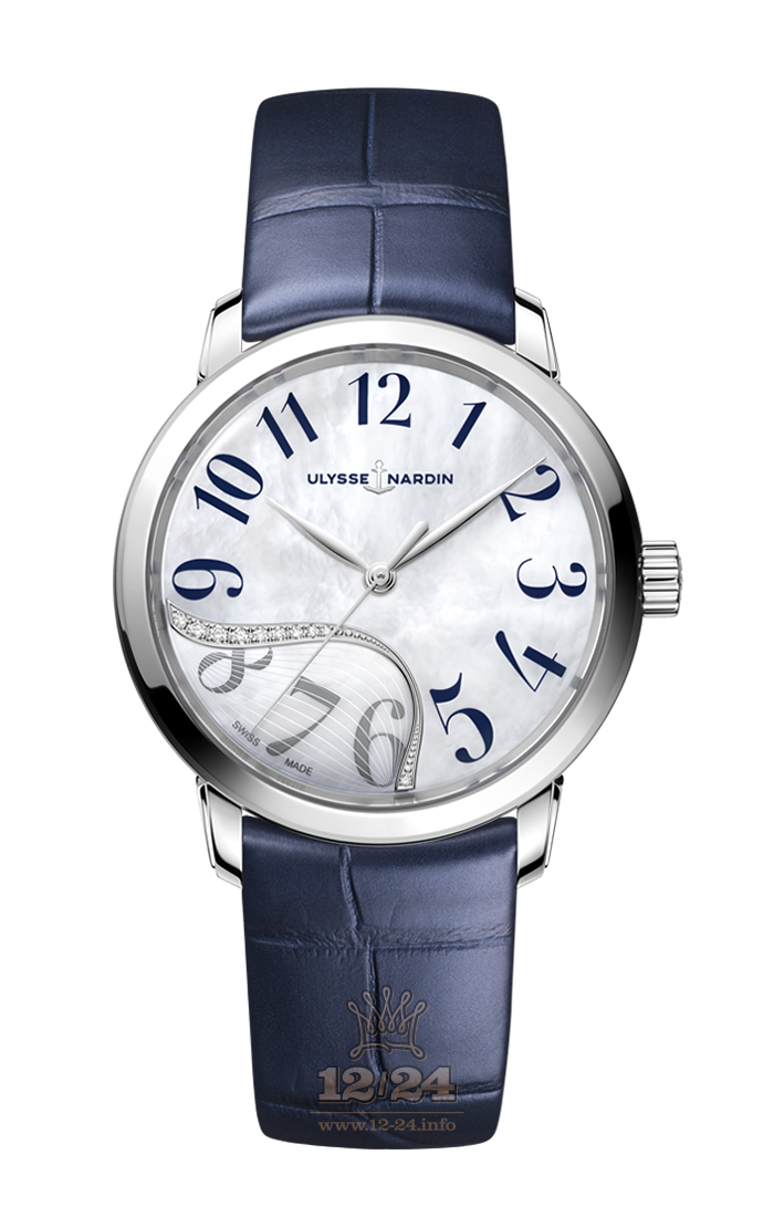 Ulysse Nardin Classic Watch 8153-201/60-03 37 mm Stainless steel Case White Dial
