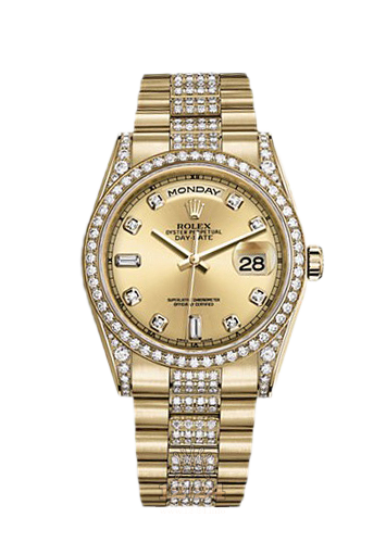 Rolex Day-Date Watch 118388-0013 36 mm Yellow gold Case Golden Dial