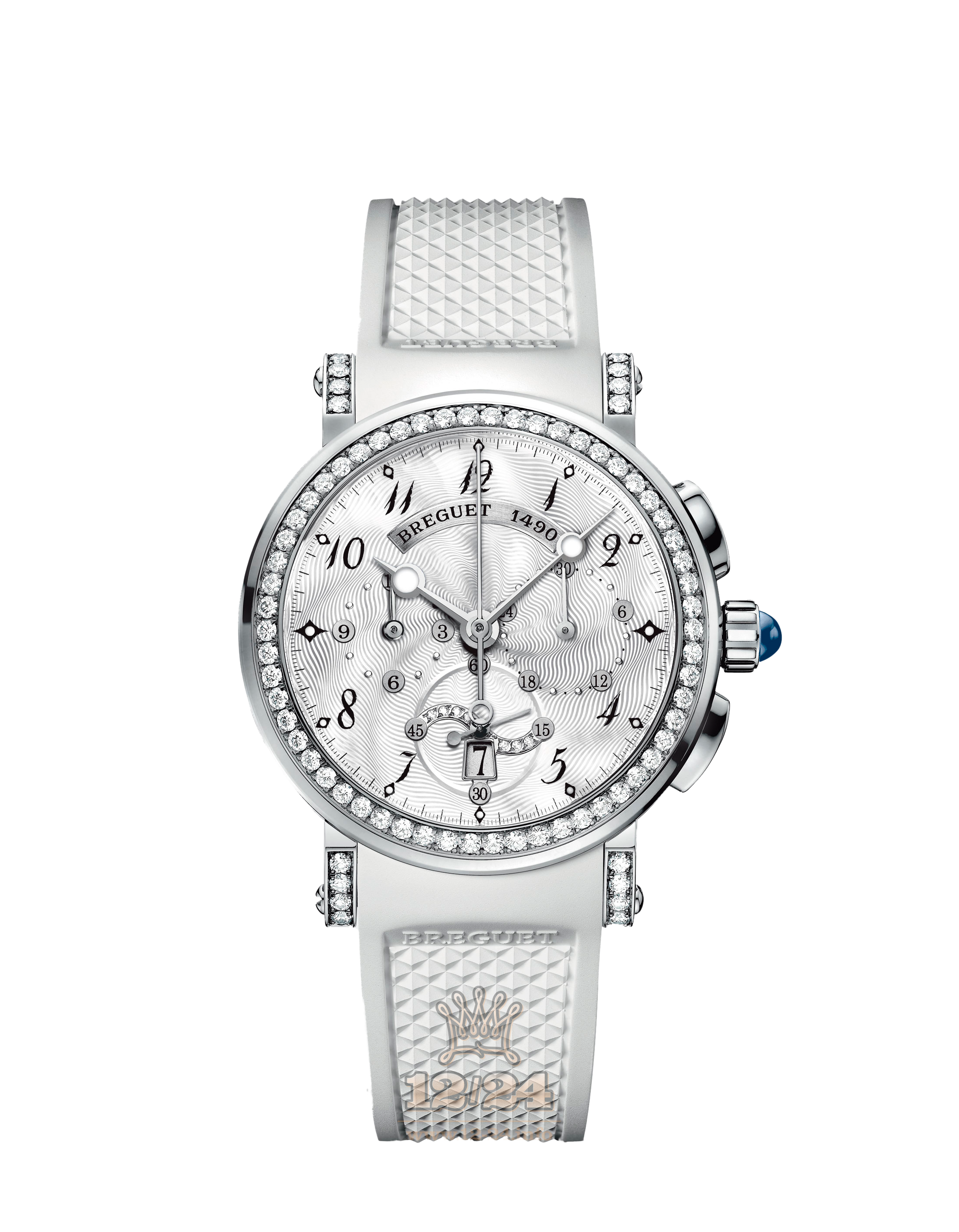 Breguet Marine Watch 8828BB/5D/586/DD00 35 mm White gold Case White Dial
