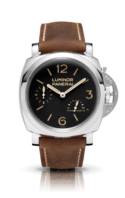 Panerai Luminor 1950 Watch PAM00423 47 mm Stainless steel Case Black Dial