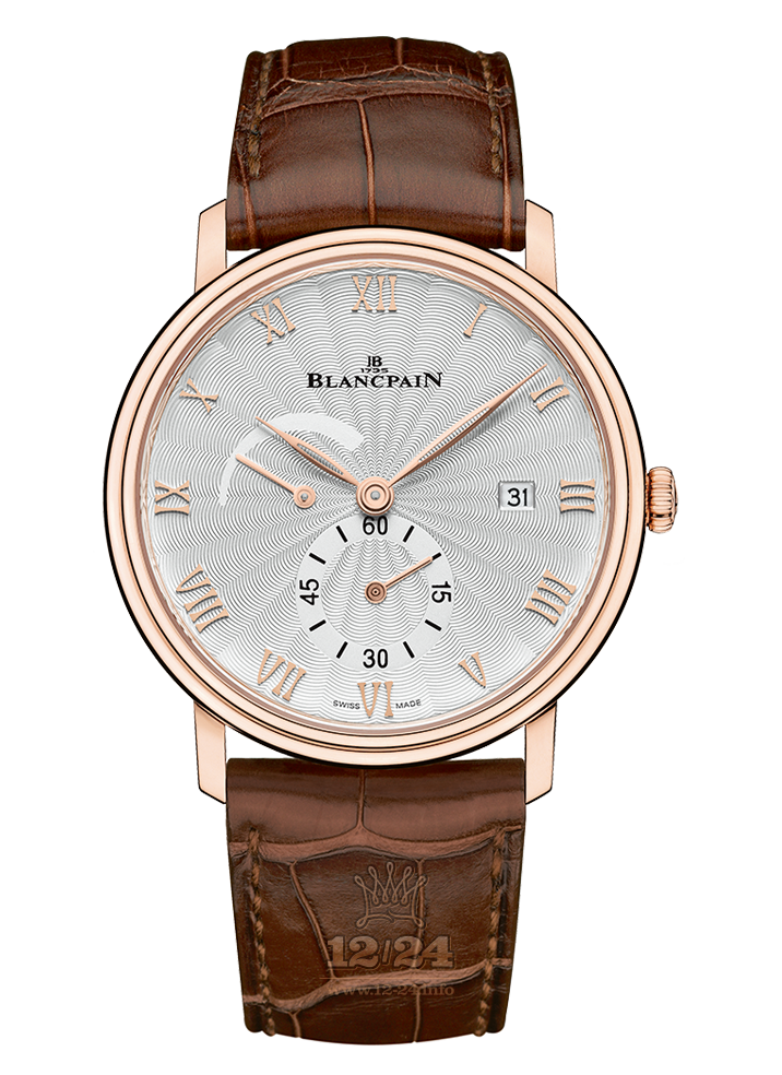 Blancpain Villeret Watch 6606A-3642-55A 40 mm Red gold Case White Dial