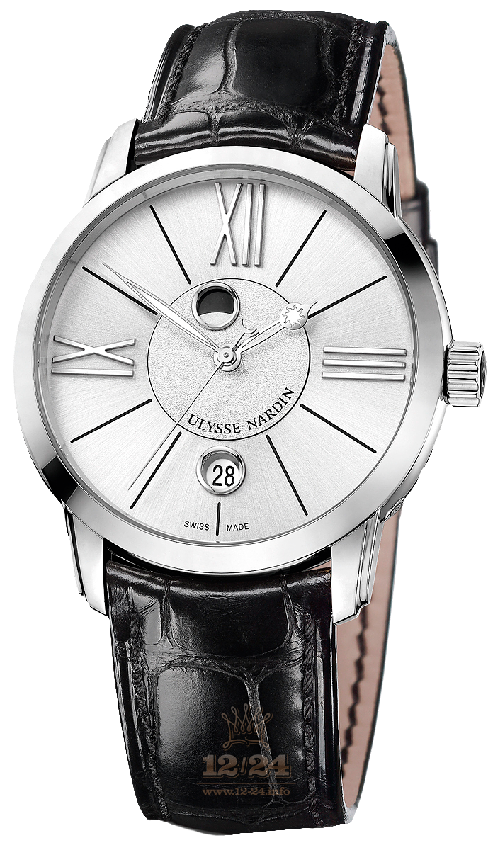 Ulysse Nardin Classic Watch 8293-122-2/41 40 mm Stainless steel Case Silver Dial