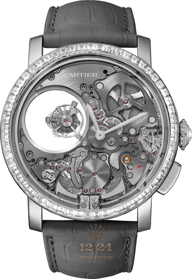 Cartier Rotonde de Cartier Watch HPI01102 45 mm Platinum Case Gray Dial