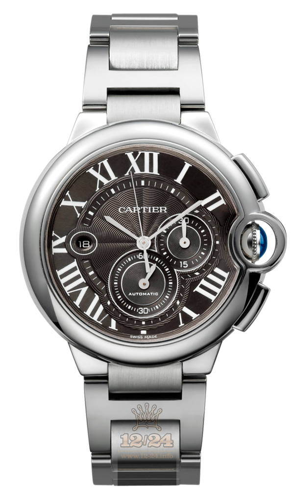 Cartier Ballon Bleu de Cartier Watch W6920077 44 mm Stainless steel Case Gray Dial