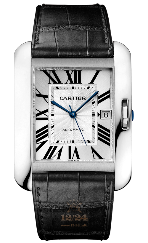 Cartier Tank Watch W5310033 47 mm White gold Case Silver Dial