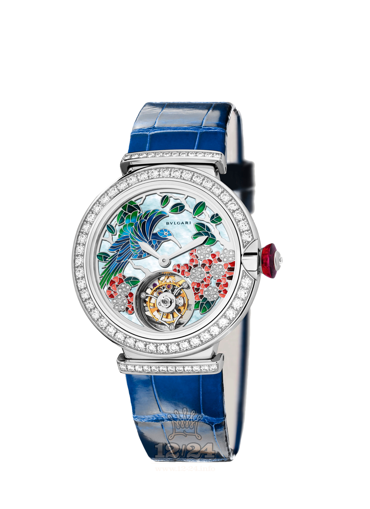 Bvlgari Lvcea Watch 102579 LUW38PBGDLTB 38 mm White gold Case Painted Dial