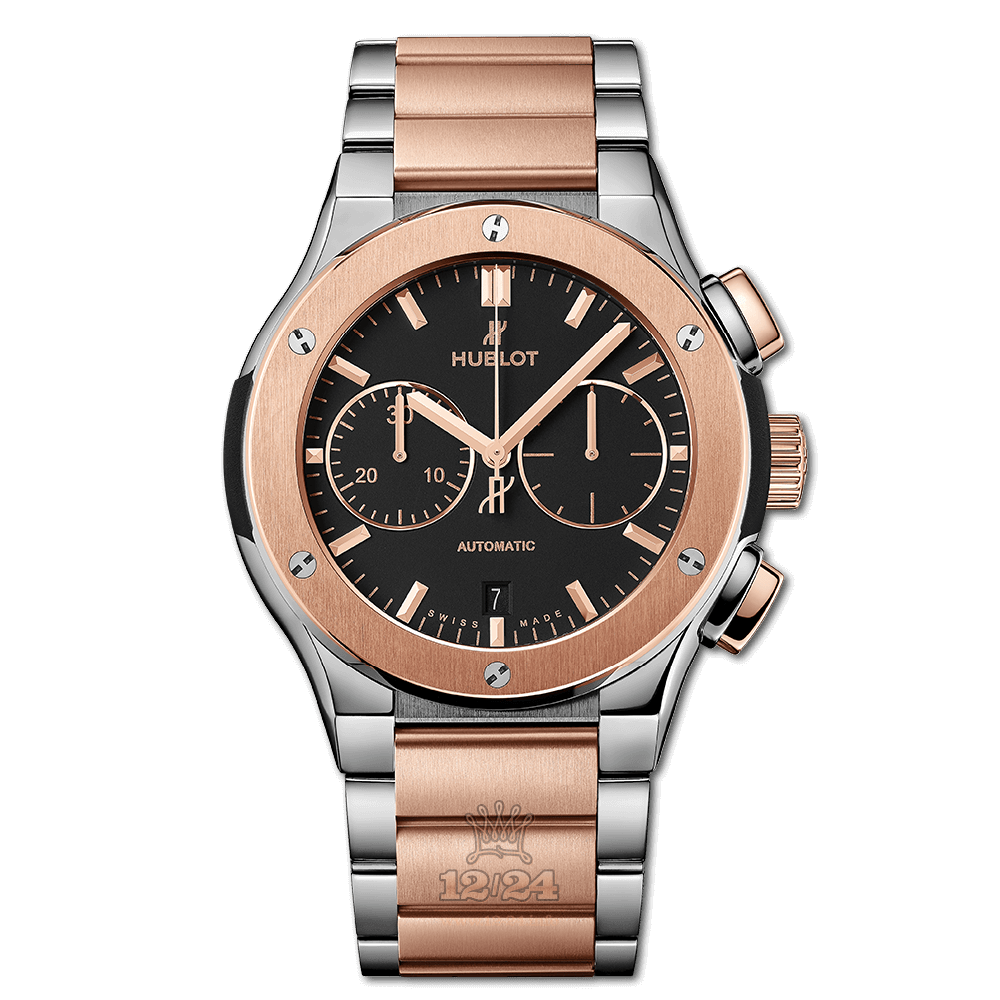Hublot Classic Fusion Watch 520.NO.1180.NO 45 mm Pink gold Titanium Case Black Dial