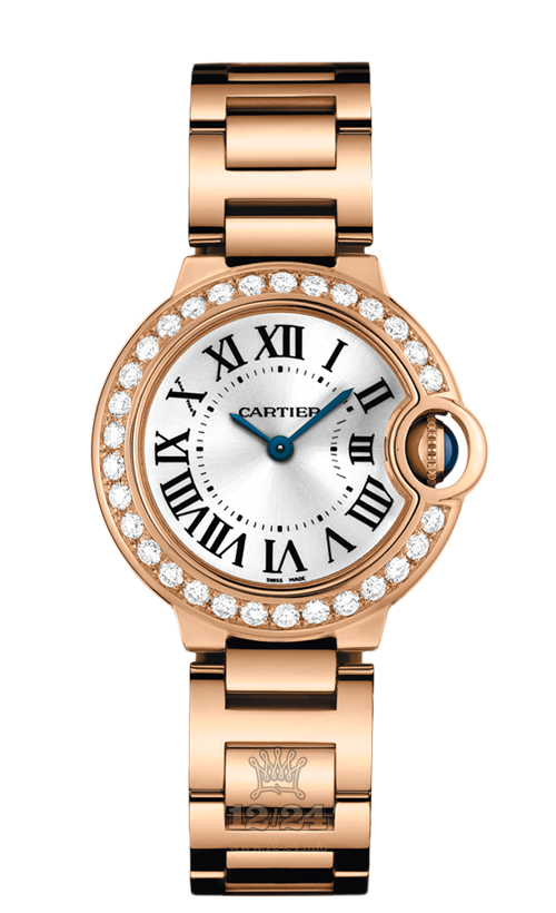 Cartier Ballon Bleu de Cartier Watch WE9002Z3 28 mm Pink gold Case Silver Dial