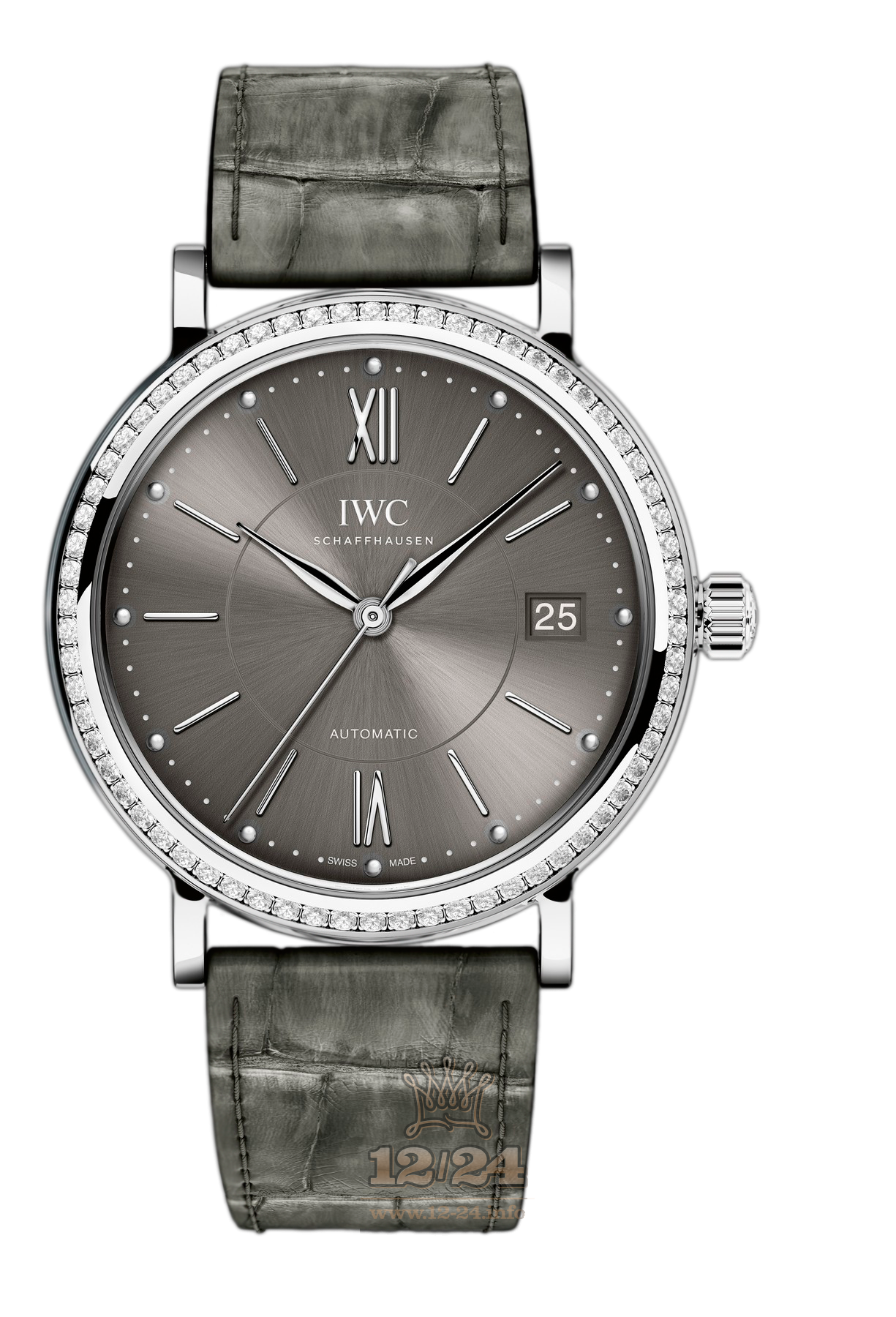 IWC Portofino Watch IW458104 37 mm Stainless steel Case Gray Dial