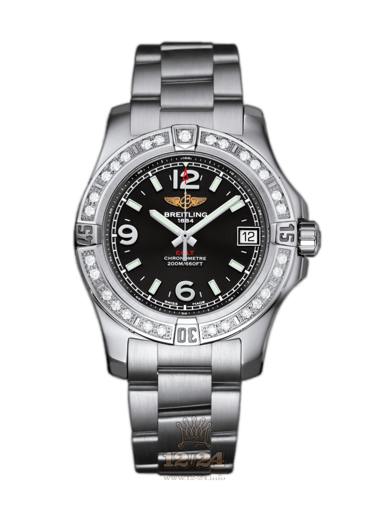 Breitling Colt Watch A7438953/BD82/178A 36 mm Stainless steel Case Black Dial