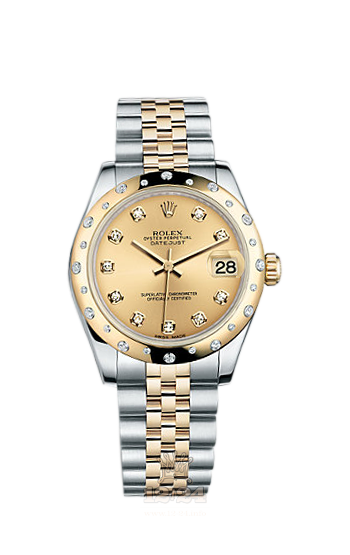 Rolex Lady-Datejust Watch 178343-0052 31 mm Steel / Yellow gold Case Golden Dial