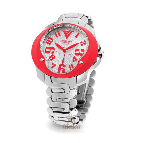 Franc Vila Tribute In Colors Watch 80Q.SS.NEO.RED 41 mm Stainless steel Case Silver Dial