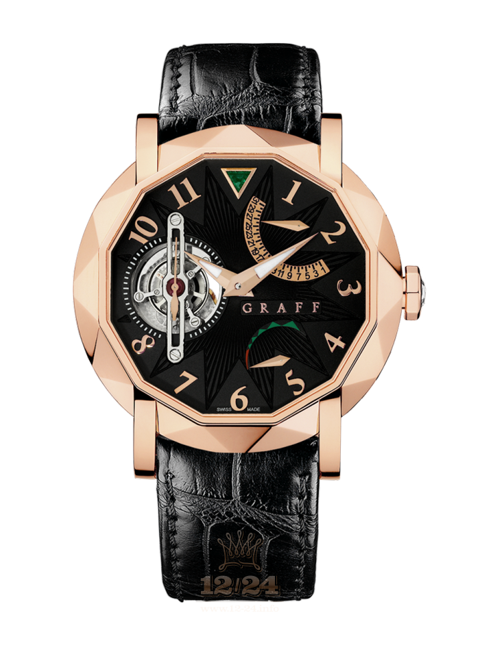 Graff MasterGraff Watch MG45PGBF 45 mm Pink gold Case Black Dial
