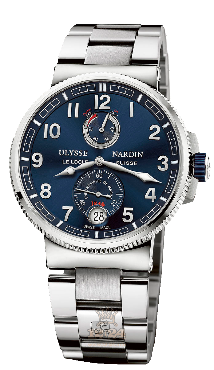 Ulysse Nardin Marine Watch 1183-126-7M/63 43 mm Stainless steel Titanium Case Blue Dial