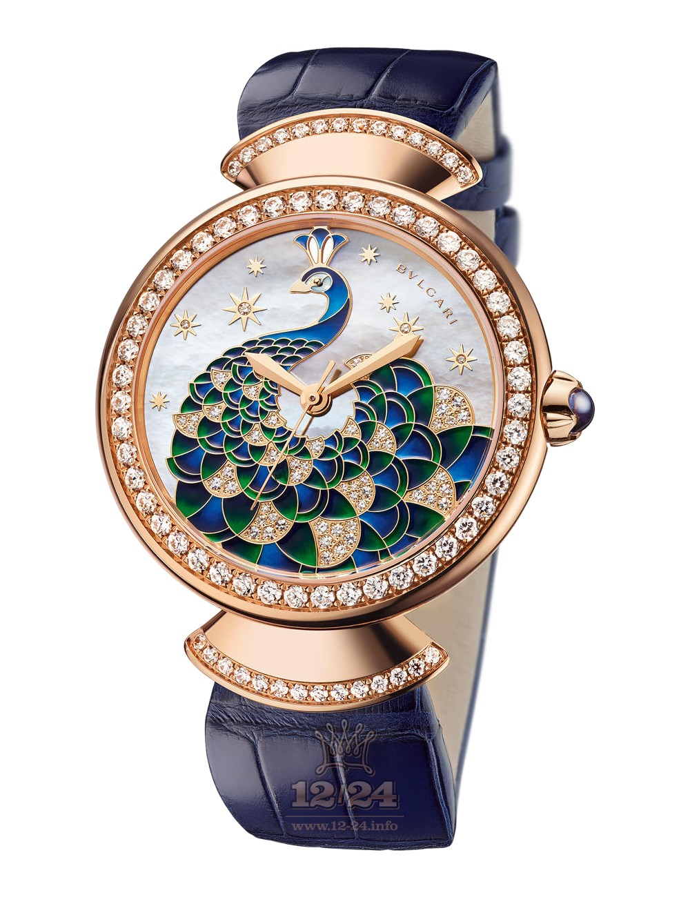 Bvlgari Divas Dream Watch 102741 DVP37PAGDL 37 mm Pink gold Case White Painted Dial