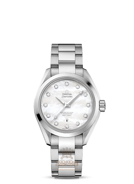 Omega Aqua Terra 150 M Watch 231.10.34.20.55.002 34 mm Stainless steel Case White Dial