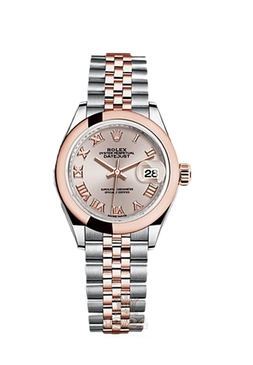 Rolex Datejust Watch 279161-0005 28 mm Steel / Pink gold Case Golden Dial