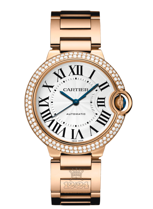 Cartier Ballon Bleu de Cartier Watch WE9005Z3 36 mm Pink gold Case Silver Dial