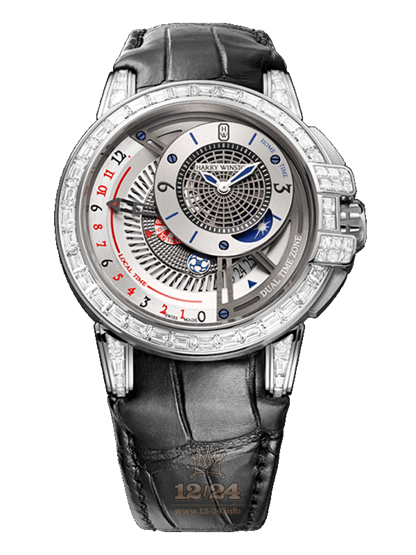Harry Winston The Ocean Collection Watch OCEATZ44WW013 44 mm White gold Case White Silver Dial