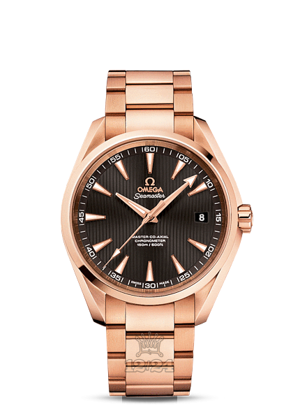Omega Aqua Terra 150 M Watch 231.50.42.21.06.002 42 mm Pink gold Case Gray Dial