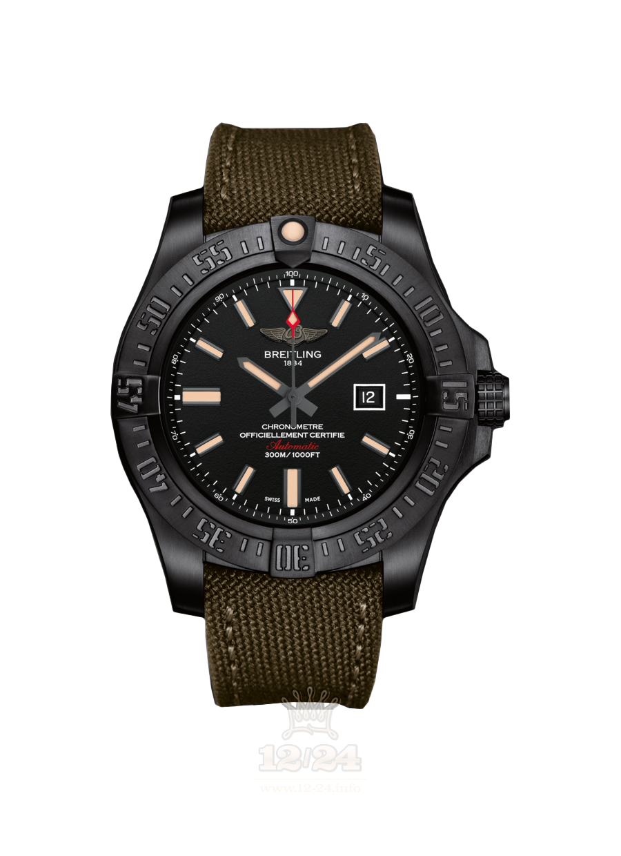 Breitling Avenger Watch V1731010|BD12|105W|M20BASA.1 48 mm Titanium Case Black Dial