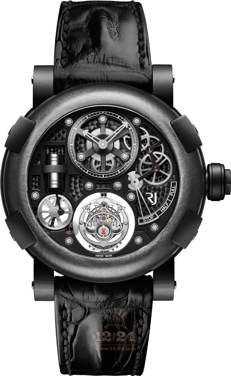 Romain Jerome Sea Watch RJ.T.TO.SP.003.01 50 mm Stainless steel Titanium PVD coating Case Black Dial