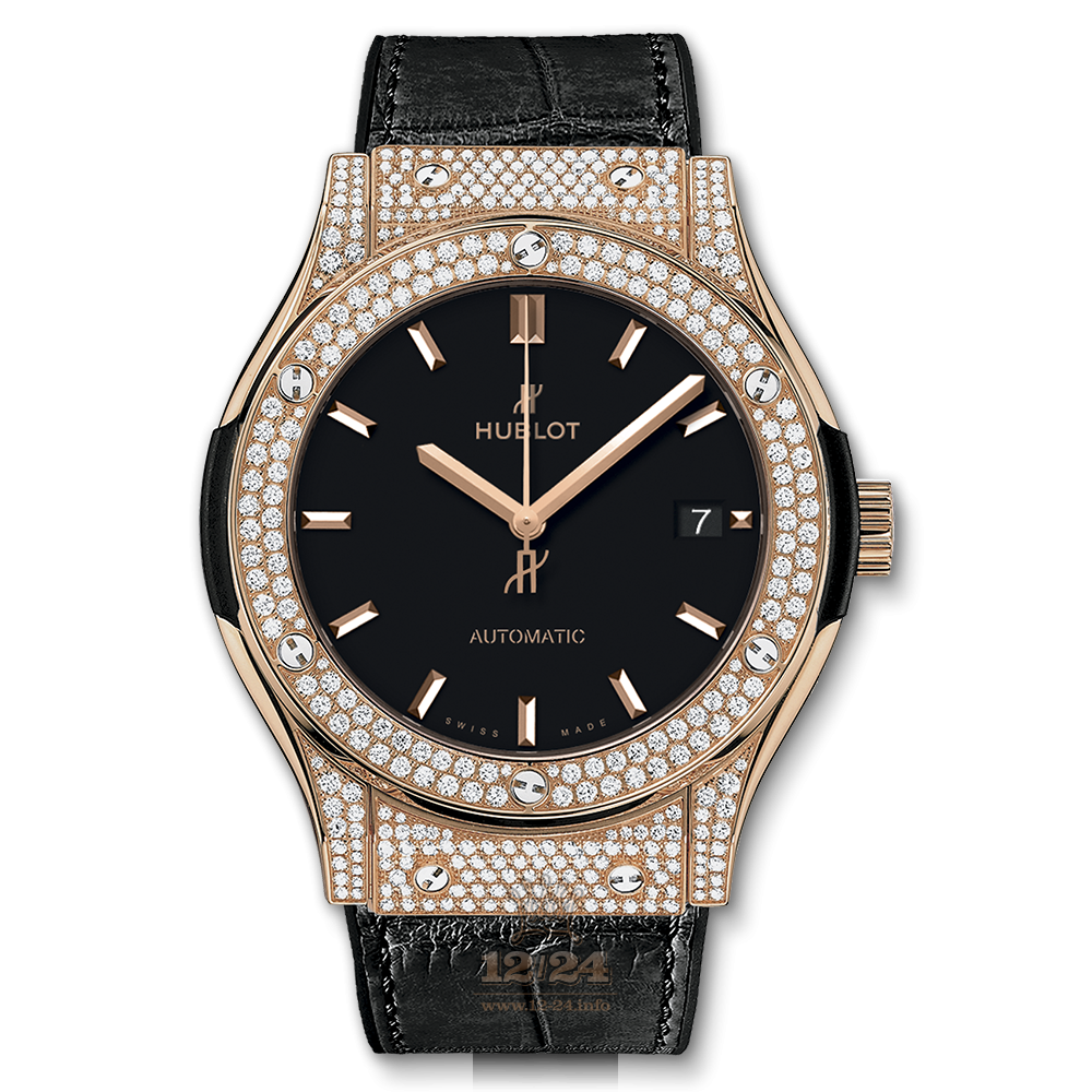 Hublot Classic Fusion Watch 511.OX.1181.LR.1704 45 mm Red gold Titanium Case Black Dial