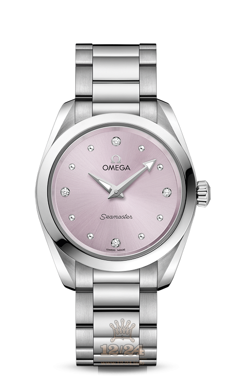 Omega Aqua Terra 150 M Watch 220.10.28.60.60.001 28 mm Stainless steel Case Purple Dial