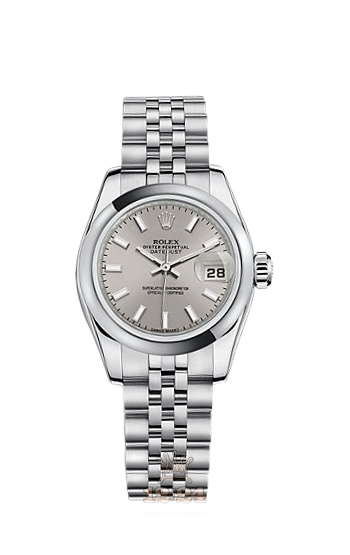 Rolex Lady-Datejust Watch 179160-0016 26 mm Stainless steel Case Silver Dial