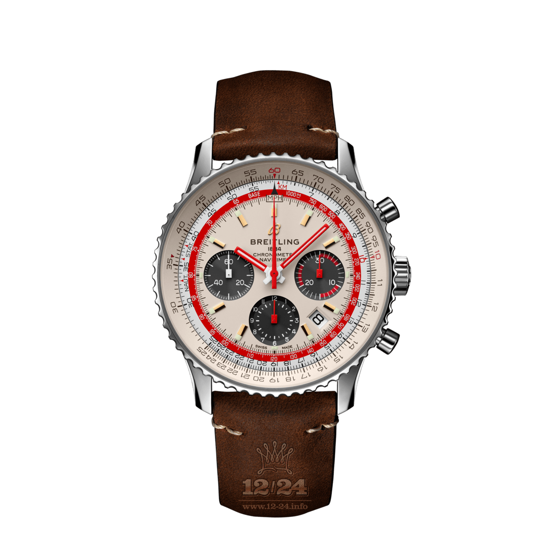 Breitling Navitimer Watch AB01219A1G1X1 43 mm Stainless steel Case White Dial