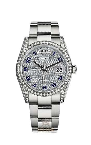 Rolex Day-Date Watch 118389-0123 36 mm White gold Case Silver Dial