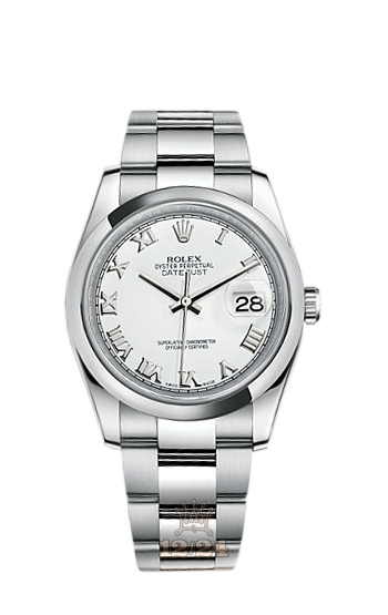 Rolex Datejust Watch 116200-0055 36 mm Stainless steel Case White Dial