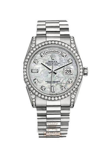 Rolex Day-Date Watch 118389-0012 36 mm White gold Case White Dial